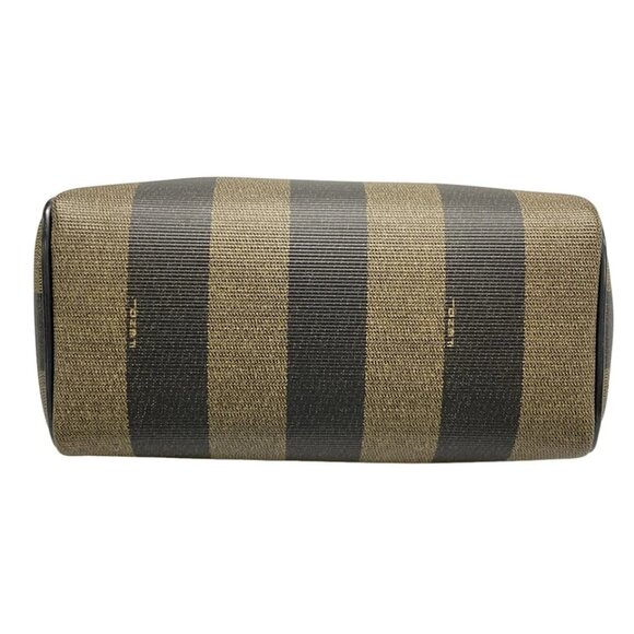 FENDI Pecan - Beige Dark Brown PVC Leather Handbag 336-072425 - Picture 5 of 10